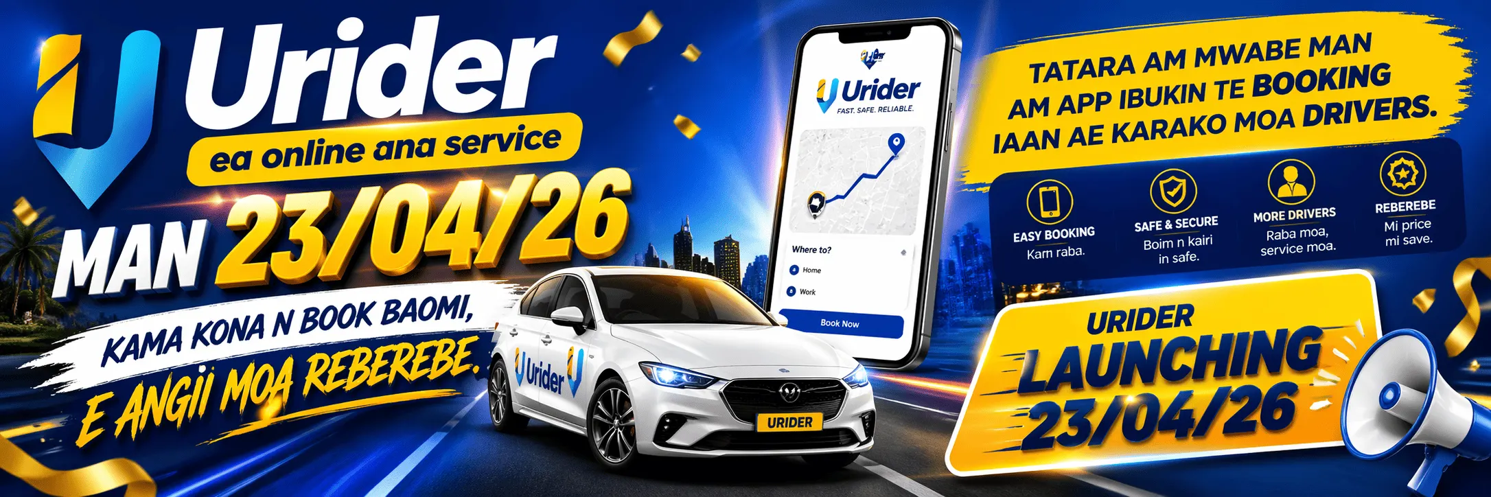  Ea Online ke ea waaki ana service Urider!